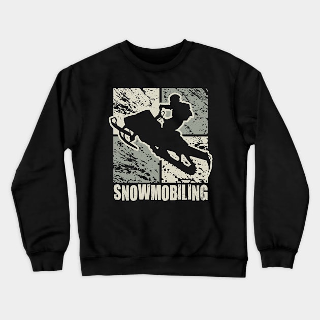 Snowmobiling Stunt Art Crewneck Sweatshirt by OffRoadStyles